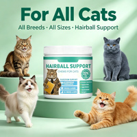 Friandises à Mâcher Douces pour Animaux de Compagnie Contre les Allergies au Chat et au Chien, Soutien Immunitaire et Cutané, Soulagement des Démangeaisons dues aux Allergies Saisonnières, Oméga 3, Probiotiques, Sans Céréales, à Base de Poisson