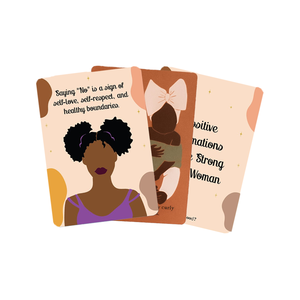 Petites cartes <span class=keywords><strong>d</strong></span>'affirmation imprimées personnalisées de haute qualité pour femmes noires - Product Image 1
