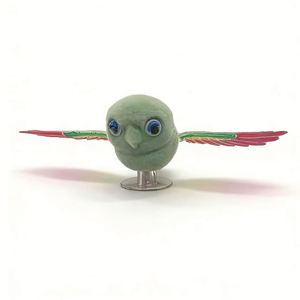 Pájaro de Peluche de Pelo Corto con Alas Móviles, Decoración para Coche y Moto, Juguete Divertido para Aliviar el Estrés, Juguete Creativo - Product Image 3