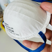 Masques de construction à bandeau jetable masque anti-poussière industriel moulé CE 2834 FFP2 masque nasal pour cimenteries contre la poussière de PM2.5