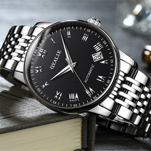 Reloj de Lujo para Mujer, Mecánico Automático, con Diamantes, Manecillas Luminosas, Correa de Acero Inoxidable, Resistente al Agua, Pantalla Analógica, Esfera de Cristal - Product Image 1