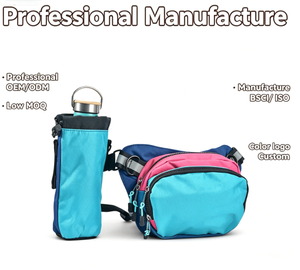 Sac de ceinture en nylon pour chien avec porte-bouteille d'eau et pochette à friandises pour la promenade et l'entraînement - Product Image 1