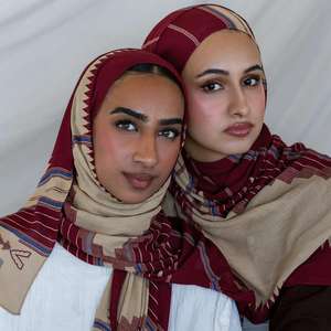Écharpe en rayonne modale imprimée de haute qualité en usine 2025 Hijab imprimé à l'eau en marbre Vela Bandana respirant de qualité supérieure pour l'automne - Product Image 3