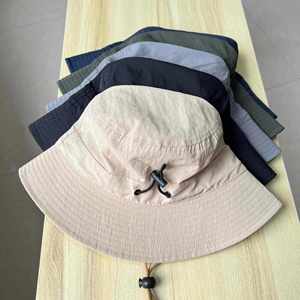 Adult Cooling Bucket <b>Cap</b> Casual Sun Protection Outdoor Drawstring Quick Dry Fisherman Hat for Hunting Fishing <b>Hiking</b> Promotion - Product Image 2