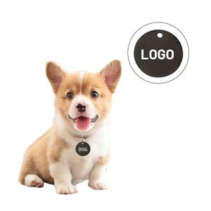 Placa de Identificación Redonda para Mascotas, Color Dorado, Pequeña, de Acero Inoxidable, Mini Placa de Identificación para Perros con Logotipo - Product Image 4