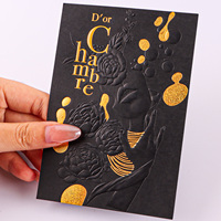 Cartes personnalisées en relief holographique 3D durables et résistantes à l'huile pour invitations de luxe