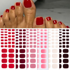 สติ๊กเกอร์ติดเล็บเท้าเจลแบบไม่ต้องอบ  ผลิตภัณฑ์ใหม่  สำหรับตกแต่งเล็บเท้า  ไม่ต้องใช้แสงยูวี - Product Image 1