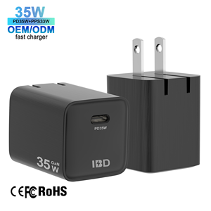 <span class=keywords><strong>Chargeur</strong></span> mural USB-C à port unique IBD avec logo personnalisé, vente en gros d'usine, mini-<span class=keywords><strong>chargeur</strong></span> rapide PD3.0 35W 33W 30W 20W pour <span class=keywords><strong>iPhone</strong></span> - Product Image 3