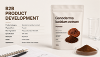 Extrait Pur de Champignon Reishi (Ganoderma Lucidum) de Qualité Alimentaire, 5%-30% Polysaccharides, Poudre Végétale, 1kg, Fournisseur Certifié ISO