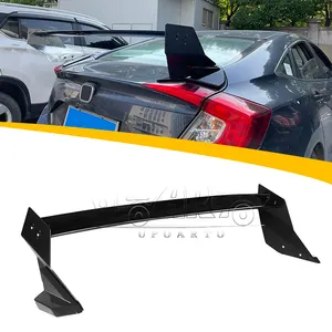 Factory Price Automotive Parts ABS Mugen M Style Rear Spoiler Sedan Wing For Civic FD Honda 10th 2016 2017 2018 2019 2020 2021