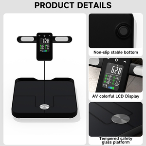Báscula Digital de Alta Precisión de 180 kg con Pantalla LCD a Color, Báscula Inteligente de Grasa Corporal con 8 Electrodos - Product Image 2