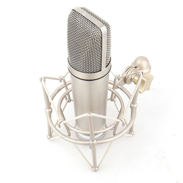 Professional Wireless Handheld Metal Sensitive Large Diaphragm Condenser Microphone Noise Cancelling Omni-directional Pattern