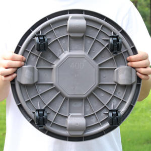 Tragbarer Garten-Tablett mit Schwenkrollen, 3 Farben, 5 Größen erhältlich, Wasserauffangschale, Runde Schale, Mobiler Blumentopf-Untersetzer für den Haushalt - Product Image 5