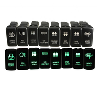 Interruptor de botón pulsador de encendido/apagado de 12V impermeable, popular accesorio para Toyota Hiace y Prado