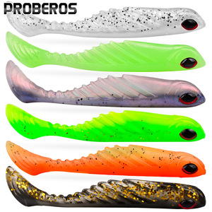 Señuelo Blando Biónico 3D con Ojo de Pez en Forma de T para Lucio y Carpa, 7cm 2.9g, Sin Anzuelos - Product Image 1