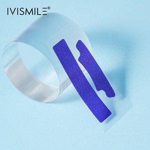 Bandes blanchissantes dentaires sans <span class=keywords><strong>peroxyde</strong></span>, 14 traitements, pratiques, à la glycérine biologique, pour blanchiment des dents humides, saveur menthe - Product Image 2