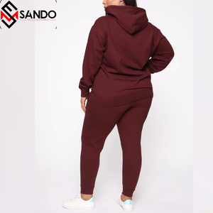 Unisex 100% algodón francés Terry gimnasio Fitness conjuntos logotipo personalizado Sudadera con capucha Jogger sudadera pantalones de chándal ropa elegante para correr - Product Image 2