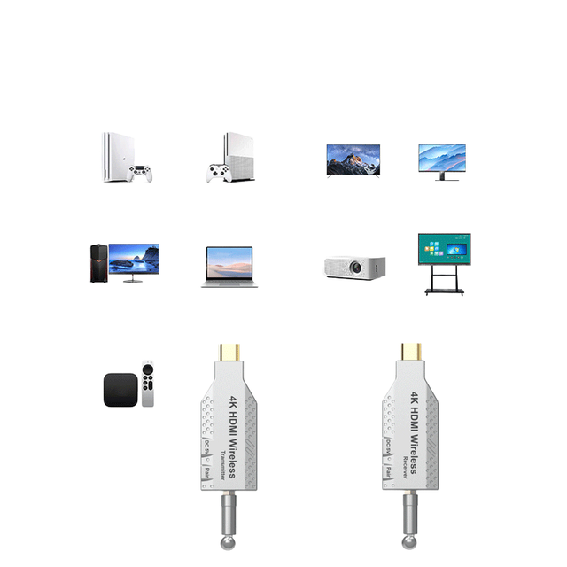 Wireless HDMI Extender 50M 4K HDMI Video Transmitter Receiver Adapter TV Stick Dongle for Camera PC to TV Monitor Projector