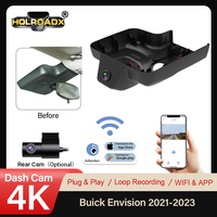 Caméra embarquée HOLROADX 4K sur mesure pour Buick Envision 2021-2023, double objectif, angle de 170°, WiFi, GPS, vision nocturne, Plug&Play, enregistrement en boucle