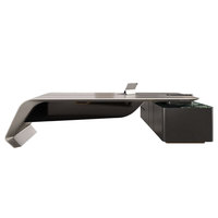 Bureau de direction moderne avec tiroir de rangement, design italien, poste de travail pour manager, mobilier commercial