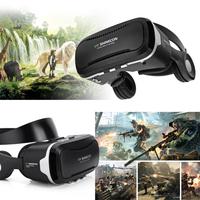 Casque VR Shinecon Cool VR Box de Réalité Virtuelle Prise en Charge 4.7''~6.5'' Android & iOS Regarder des Films 3D Lunettes VR 2K Avec Casque Hi-Fi