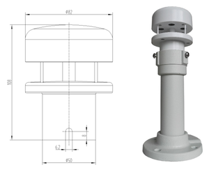 Anemômetro de Ressonância Acústica XS-Wdc2e Econômico e Barato Sensor de Estação Meteorológica - Product Image 3