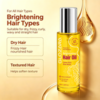 Minyak Rambut Pencerah Khusus OEM untuk Rambut Keriting, Bergelombang, dan Mengembang, Label Pribadi Grosir 50ml
