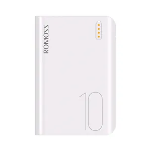 Sıcak satış ROMOSS anlamda 4 mini 2 USB mobil güç banka 10000mAh akıllı ve taşınabilir mikro usb ve tipi-c 5V 2.1A