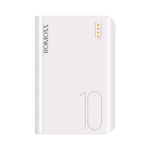<span class=keywords><strong>ROMOSS</strong></span> SENSE 4 Mini 2 USB พาวเวอร์แบงค์มือถือ,10000MAh ไมโคร Usb แบบพกพาและอัจฉริยะและ Type-C 5V 2.1A - Product Image 1