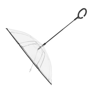 Parapluie pour animaux de compagnie imperméable, portable, protection contre la pluie, poignée extensible, transparent, pour chiens de petite, moyenne et grande taille, parapluie pour chien POE - Product Image 2