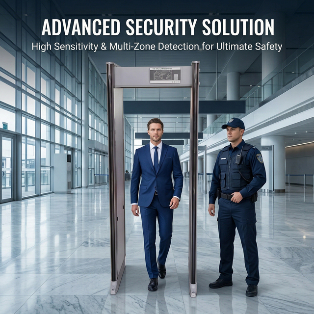 Walk-Through Metal Detector for Entrance Security Screening