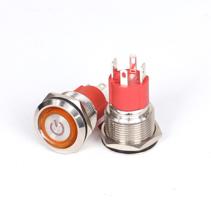 Bouton-poussoir momentané en métal personnalisé 22mm 30mm avec LED, étanche 220V, industriel IP67, avec élément de verrouillage à loquet pour extérieur - Product Image 2