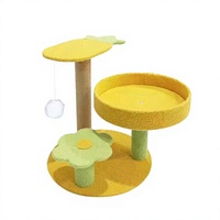 Arbre à chat multi-niveaux avec griffoir, hamac, niche et perchoir en peluche pour chats d'intérieur