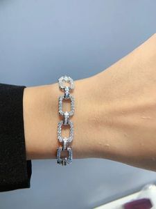 Xinfly Custom Luxury Fine Jewelry <b>Bangle</b> 18K Pure White Gold 4.3ct Natural Diamond Bracelet for <b>Men</b> Women - Product Image 5