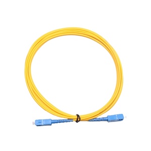 Cable de conexión de fibra óptica SC UPC a SC UPC de modo único Simplex o dúplex Flexible de la mejor longitud - Product Image 4