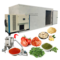 Commerciële droogmachine voor verse moringa bladeren, groentedroger, verwerkingslijn