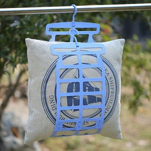 Pince de séchage multi-oreillers, séchoir à coussins pour balcon extérieur, pince à linge rotative réglable à double crochet coupe-vent. - Product Image 1