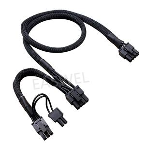 PCI-E สายเคเบิลโมดูลาร์แบบ8pin คู่สำหรับ Corsair RM550X RM650X RM750X <span class=keywords><strong>RM850X</strong></span> RM1000X - Product Image 2