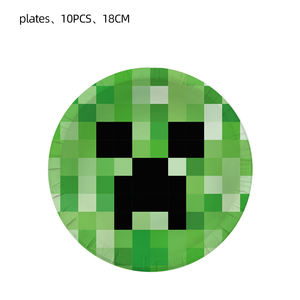 Decoraciones para Fiesta de Cumpleaños de Niño, Baby Shower, Artículos para Fiesta Temática de Juegos del Mundo Infantil, <span class=keywords><strong>Kit</strong></span> de Vajilla Desechable - Product Image 2