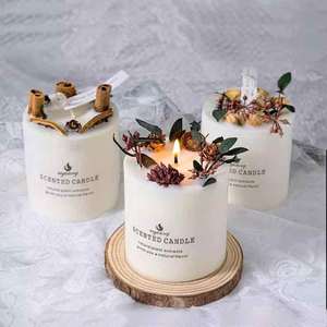 <span class=keywords><strong>Set</strong></span> Hadiah Lilin Bunga Kedelai Buatan Tangan Mewah Grosir, Kotak Lilin Aromaterapi Unik Kustom untuk Liburan, Pernikahan, Hari Valentine - Product Image 3