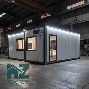 DYHZCE Cabine d'hiver à cadre en A <span class=keywords><strong>Chalet</strong></span> de ski mobile préfabriqué avec toit chargé de neige Maison conteneur blanche en panneau sandwich en acier - Product Image 1