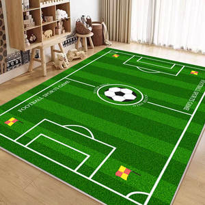 Tapis de sol multi-designs pour terrains de <span class=keywords><strong>football</strong></span>, en velours cristallin, adapté aux animaux domestiques, fabriqué à la machine, à poils ras, résistant aux taches, avec envers antidérapant en PVC, personnalisable - Product Image 3