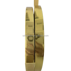 Bande d'étanchéité de bord en PVC or et argent brossé Miroir de surface brossé Bande thermofusible Rubans adhésifs de bordure - Product Image 3