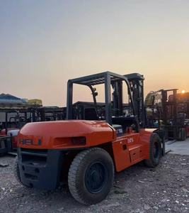 <b>Used</b> Heli TCM for Mitsubishi Diesel 10 Ton Counterbalance Forklift Truck 1500mm Fork Length Japanese Cummins Isuzu Engine - Product Image 2