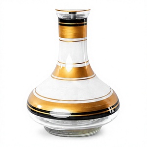 Farida Hookahs - Set de Cachimba Mini Balha de Latón Sólido, Hecho a Mano, Estilo Egipcio de Lujo, Coleccionable, 1 Manguera - Product Image 5