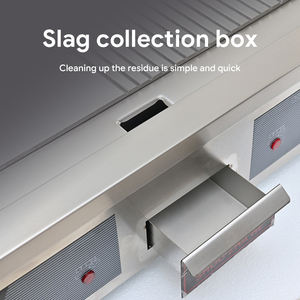 Matériel de restauration, gril à gaz de table, plaque de cuisson, teppanyaki, plaque de cuisson plate à fentes pour usage commercial - Product Image 5