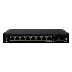 OEM 10 port 10/100/1000mbps ağ yönetilmeyen Gigabit Ethernet anahtarı ağ anahtarı VLAN RJ45 ağ Internet Splitter Hub