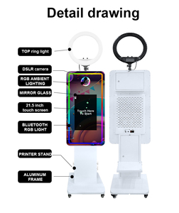 Nouveau Selfie Magic Mirror : Cabine <span class=keywords><strong>Photo</strong></span> Instantanée avec Imprimante, Support et Appareil <span class=keywords><strong>Photo</strong></span> Reflex Numérique - Product Image 3