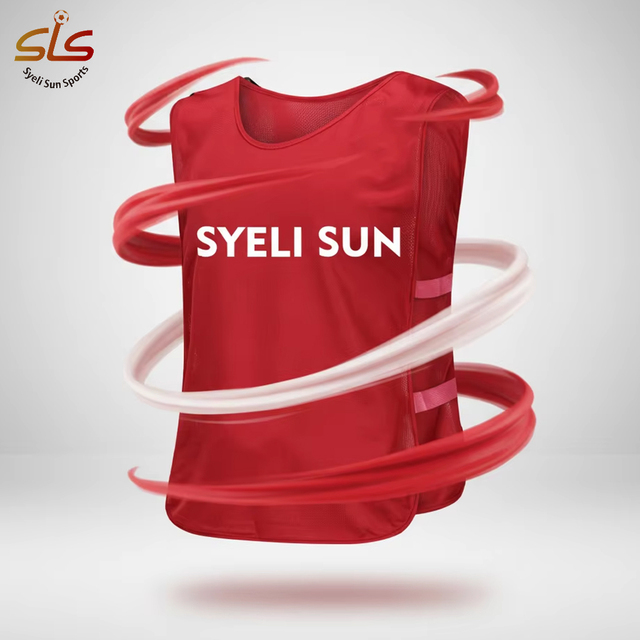 Sleeveless Polyester Football Training Vest Printed Mesh Bib for Adult Sports School Football Vest Custom Training Bibs