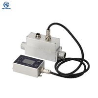 Pengukur Aliran Massa Gas Mikro Termal Udara Terkompresi Suhu Tinggi Akurasi Tinggi dengan Layar LCD Modbus RTU 4-20ma